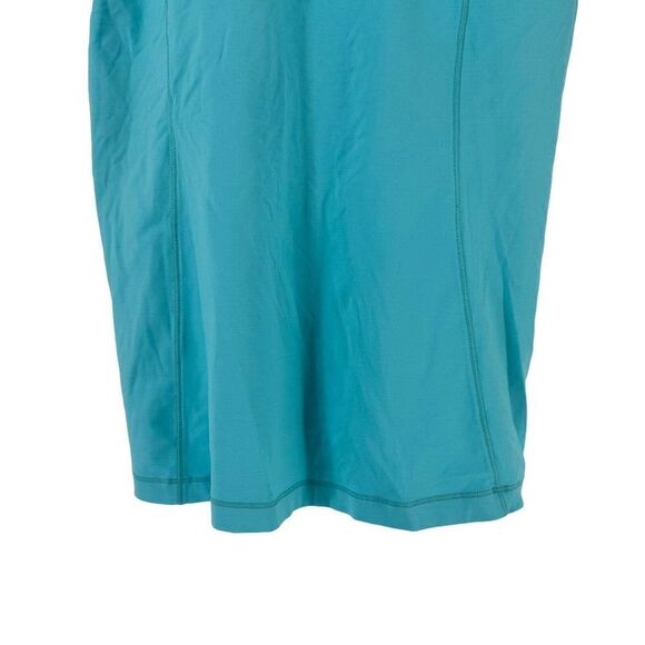 Lululemon Turbo Tank Size 10 Aqua Blue Built In Bra Active Wear Scoop Neck Top - Picture 6 of 10